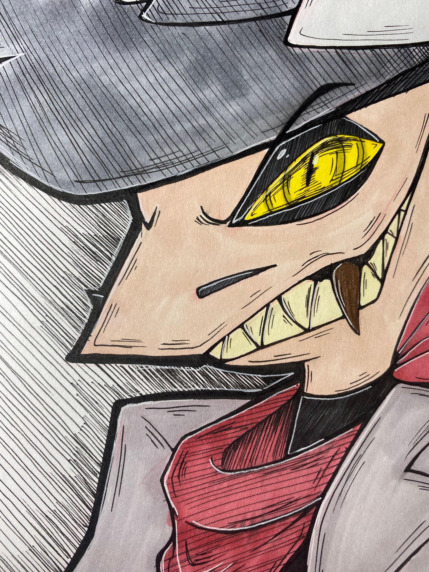 Striker - Helluva Boss 5.25”x7.25” Traditional Fan Art