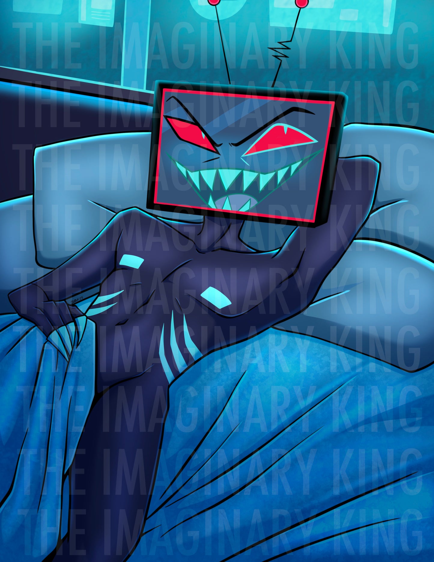 Bedtime Vox - Hazbin 8.5”x11” Fan Art Print