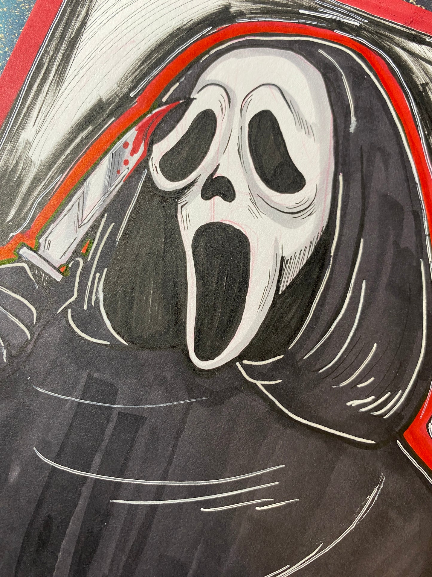 Ghostface - 5”x7” Original Fan Artwork