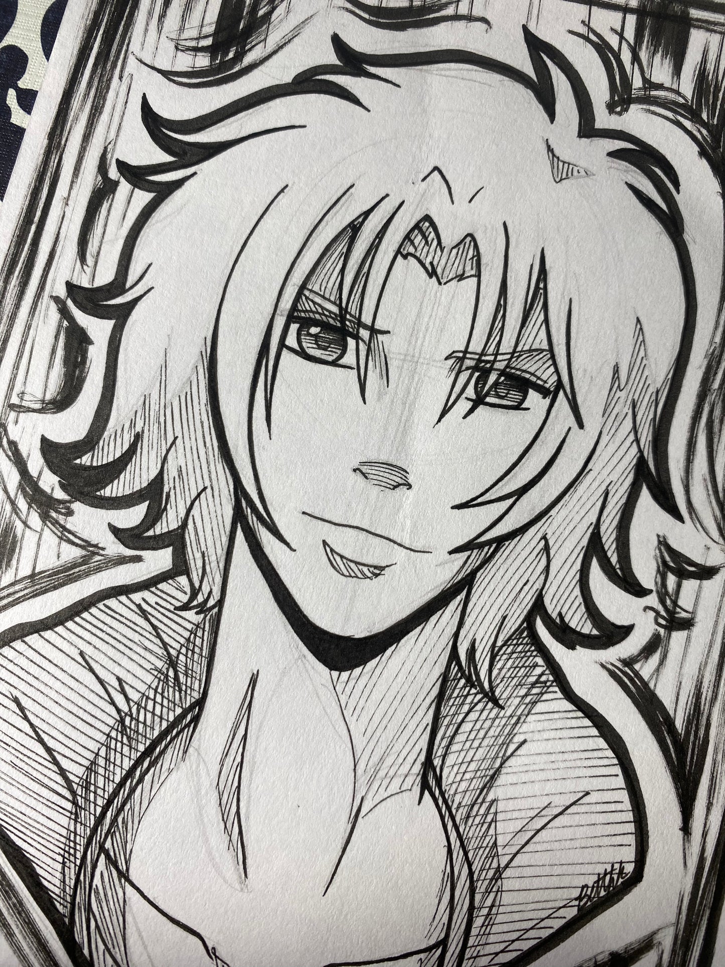 Kiba - Wolf’s Rain 4”x6” Traditional Fan Art