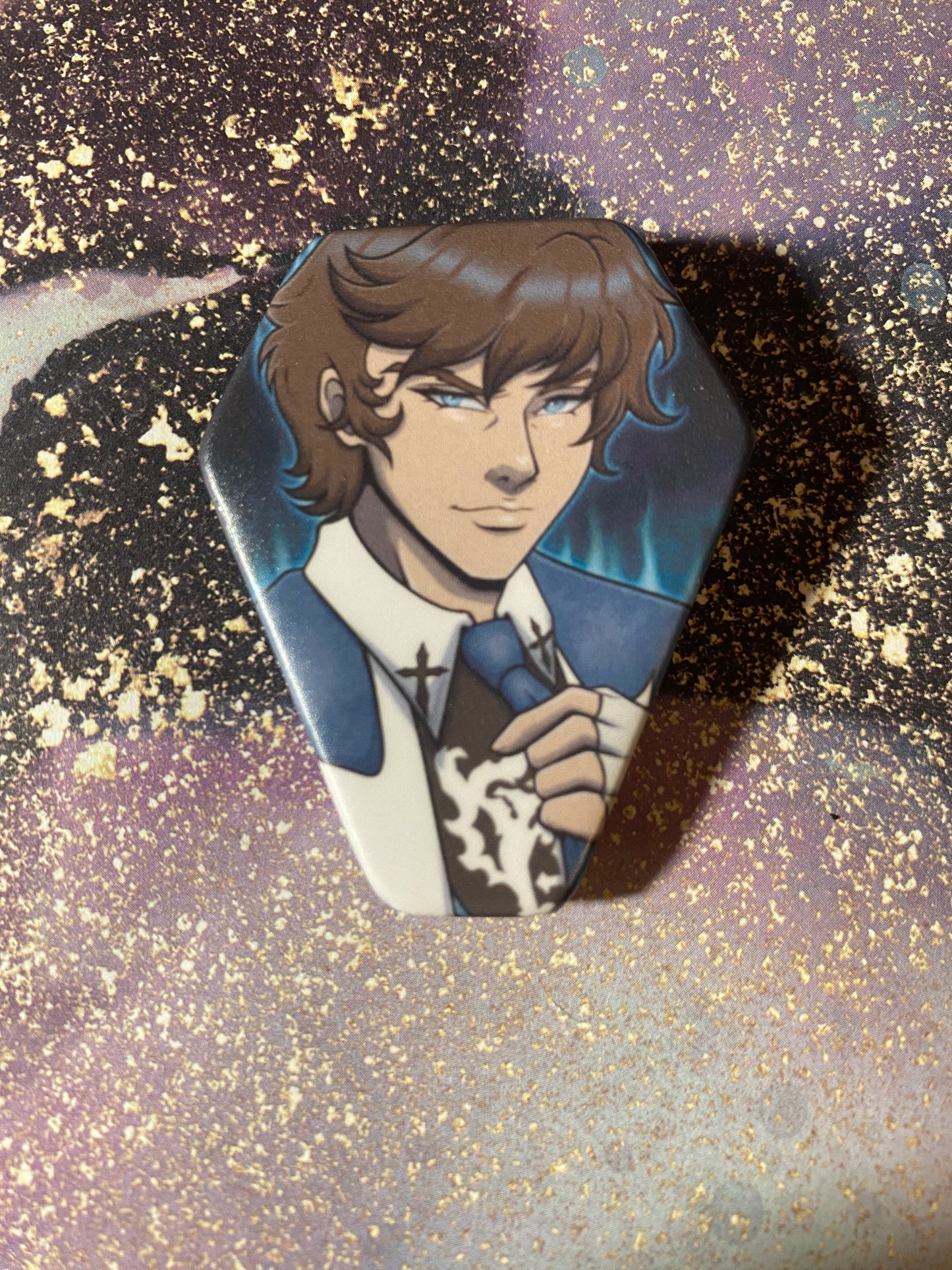 Richter 2" Fan Art Coffin Button