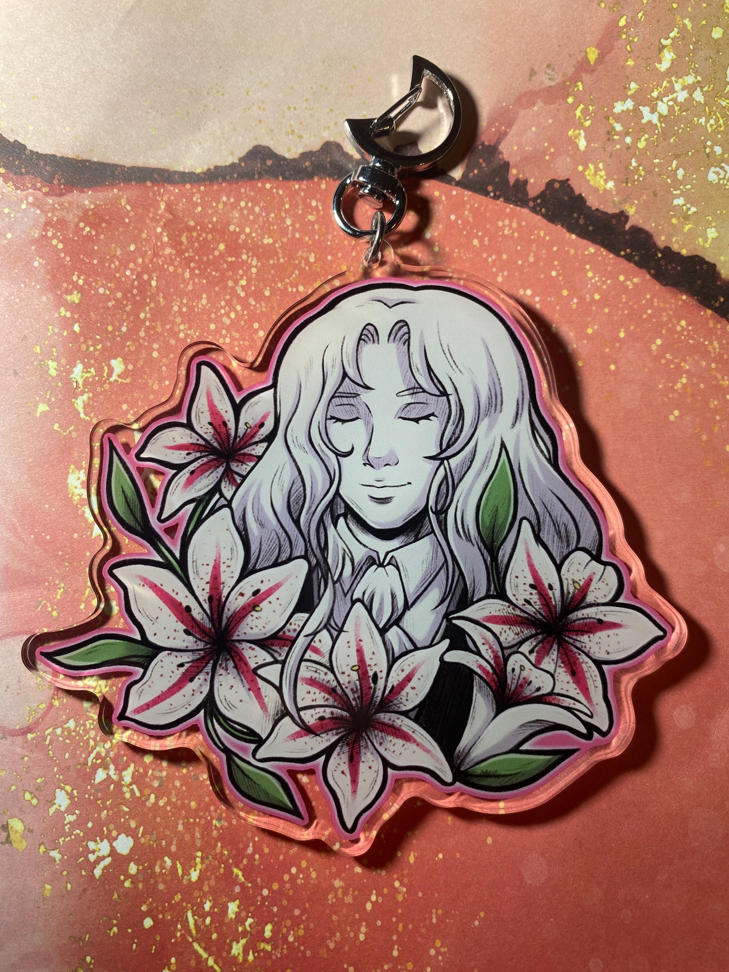 Alucard Lily 4" Fan Art Keychain