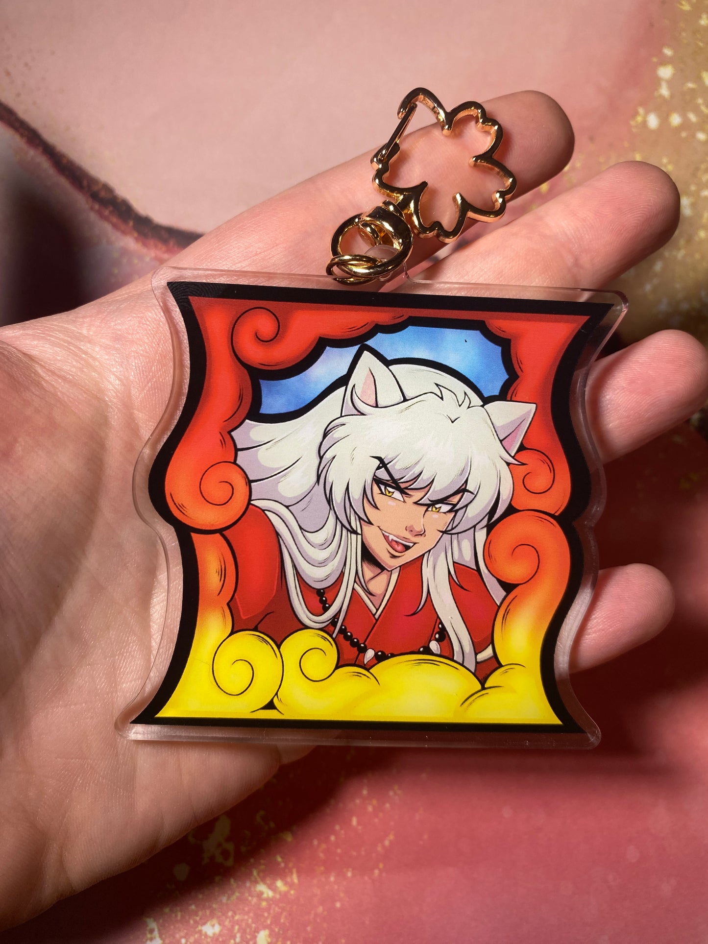 Dog Demon 3" Double Sided Fan Art Keychain