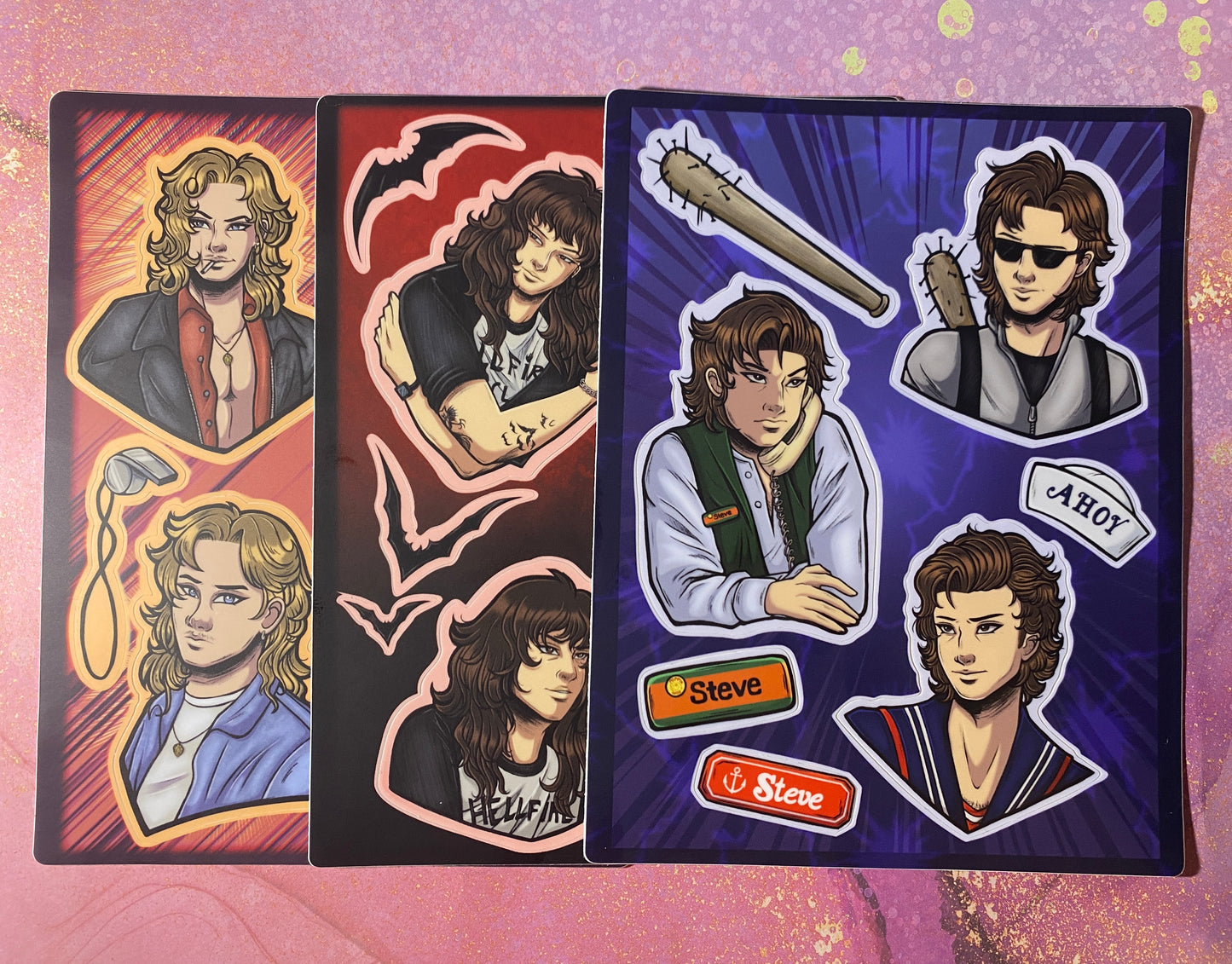 ST Fellas Sticker Sheets - Eddie, Steve, Billy