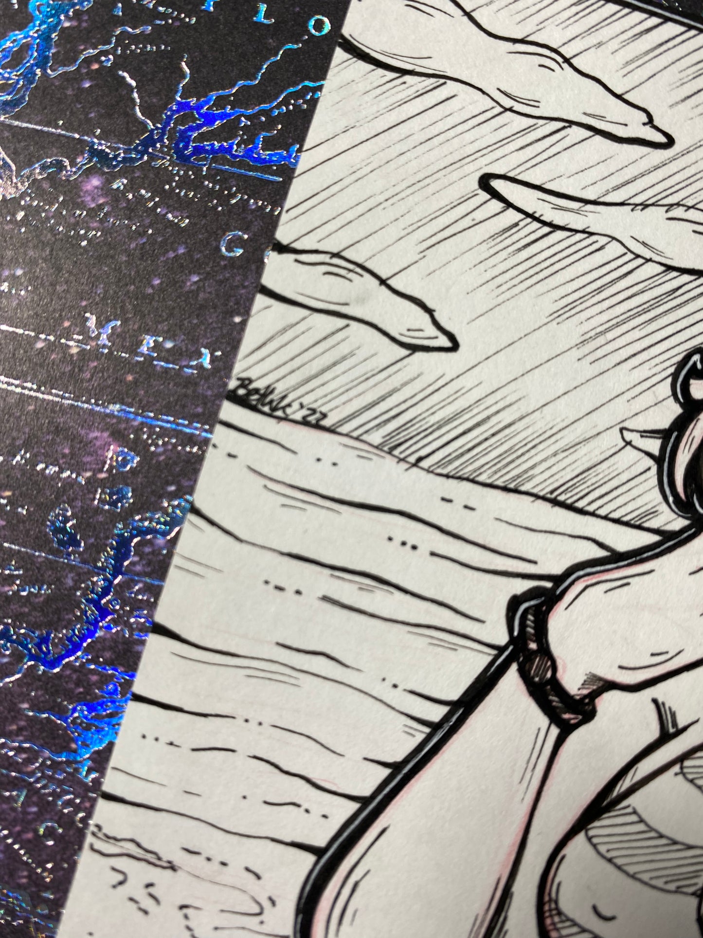 Beach Babe Original Traditional Art Piece 4”x6”