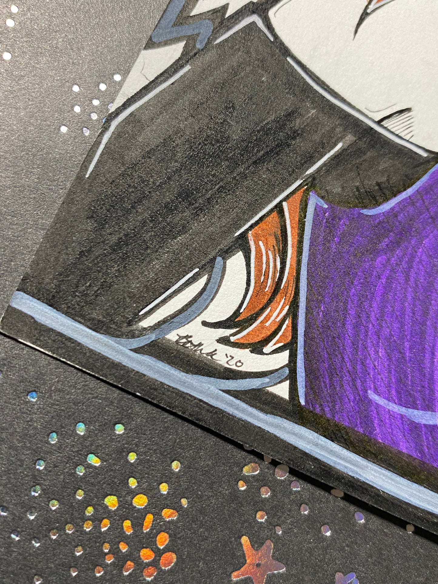 Casual Cutie Traditional Original 4”x6” Art Piece