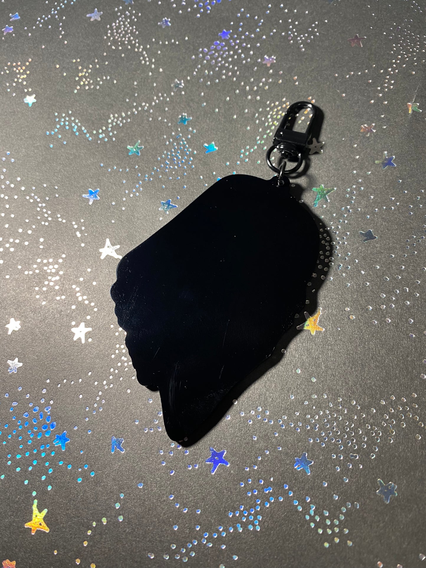 Mask Kink 3” Black Acrylic Keychain - DISCONTINUED