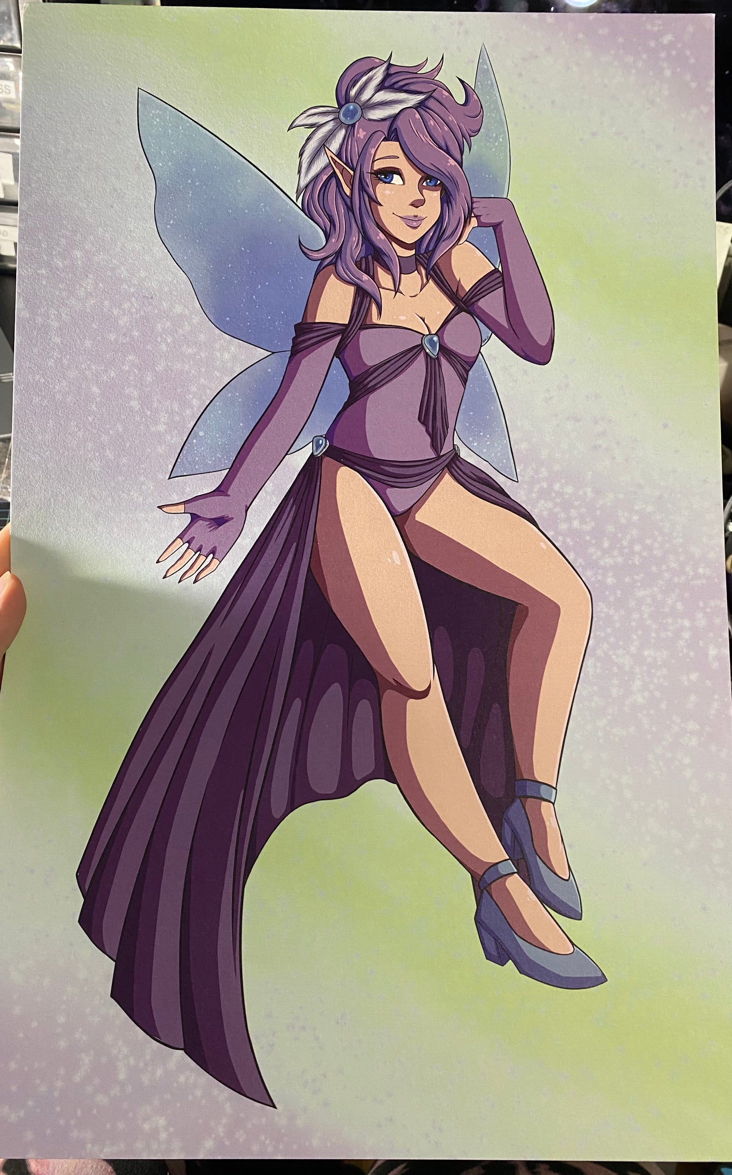 Purple Fairy Original 11x17” Print DISCONTINUED