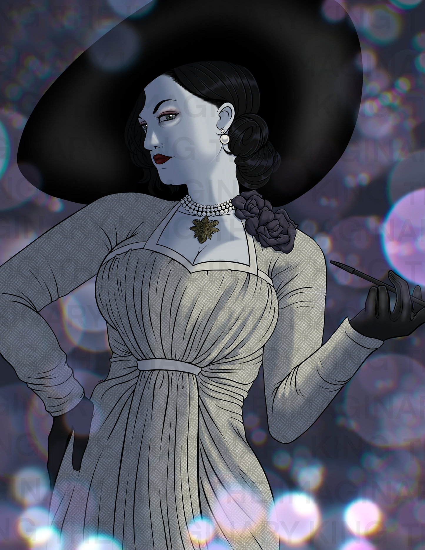 Lady D RE8 Fan Art 5x7” Print