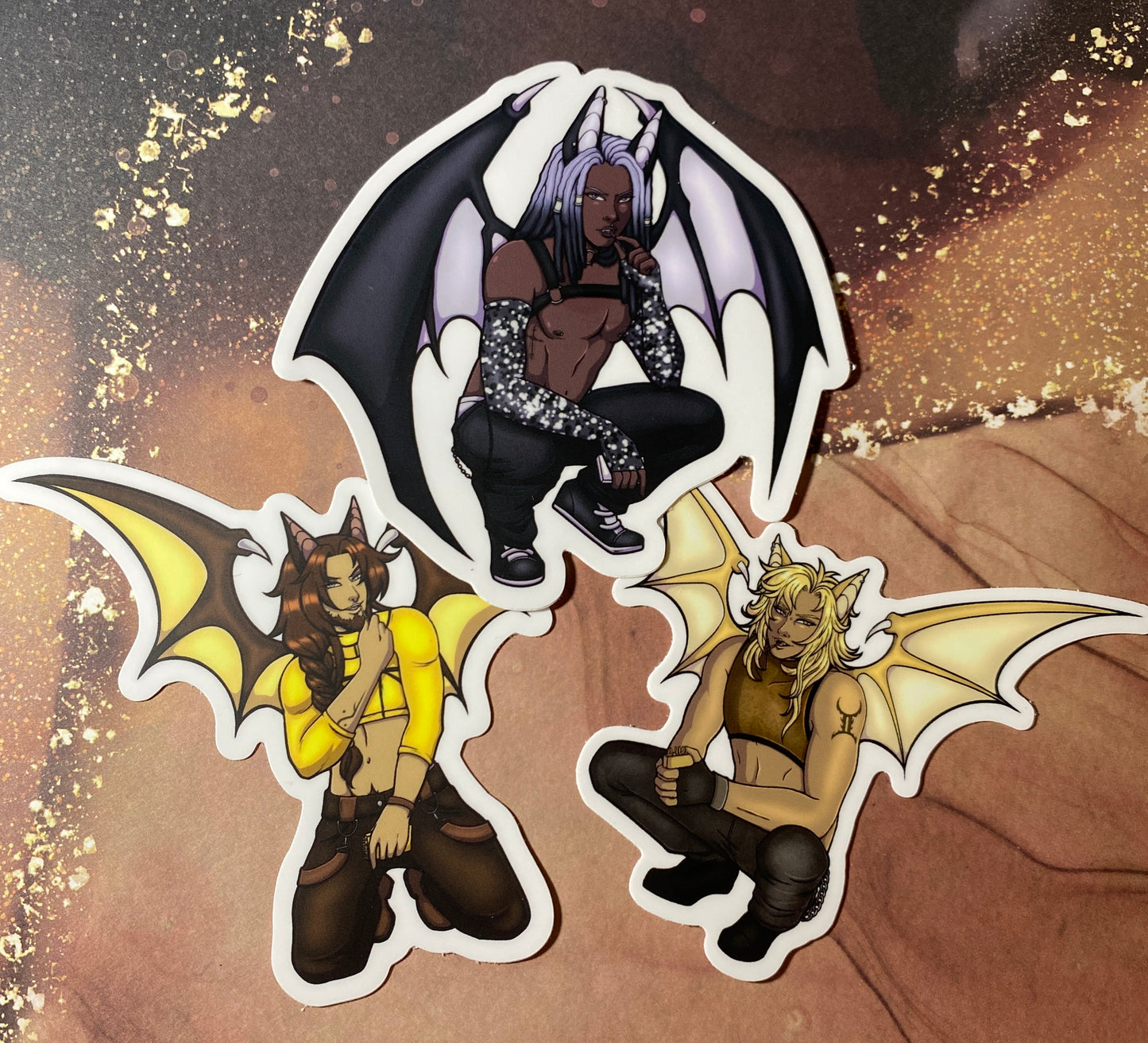 Pocky Bats Revamp VARIETY - 4” Original Stickers