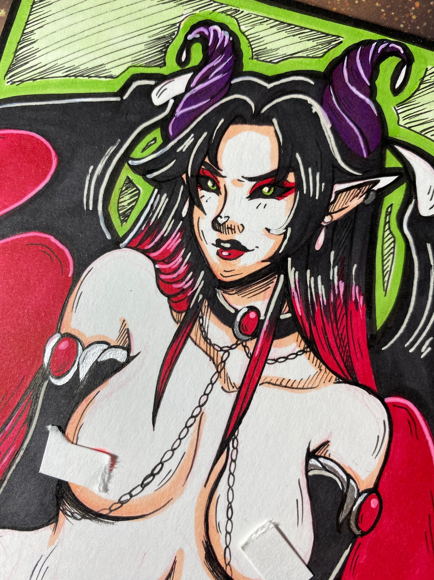 Lucillia NSFW - 4”x6” Original Traditional Artwork