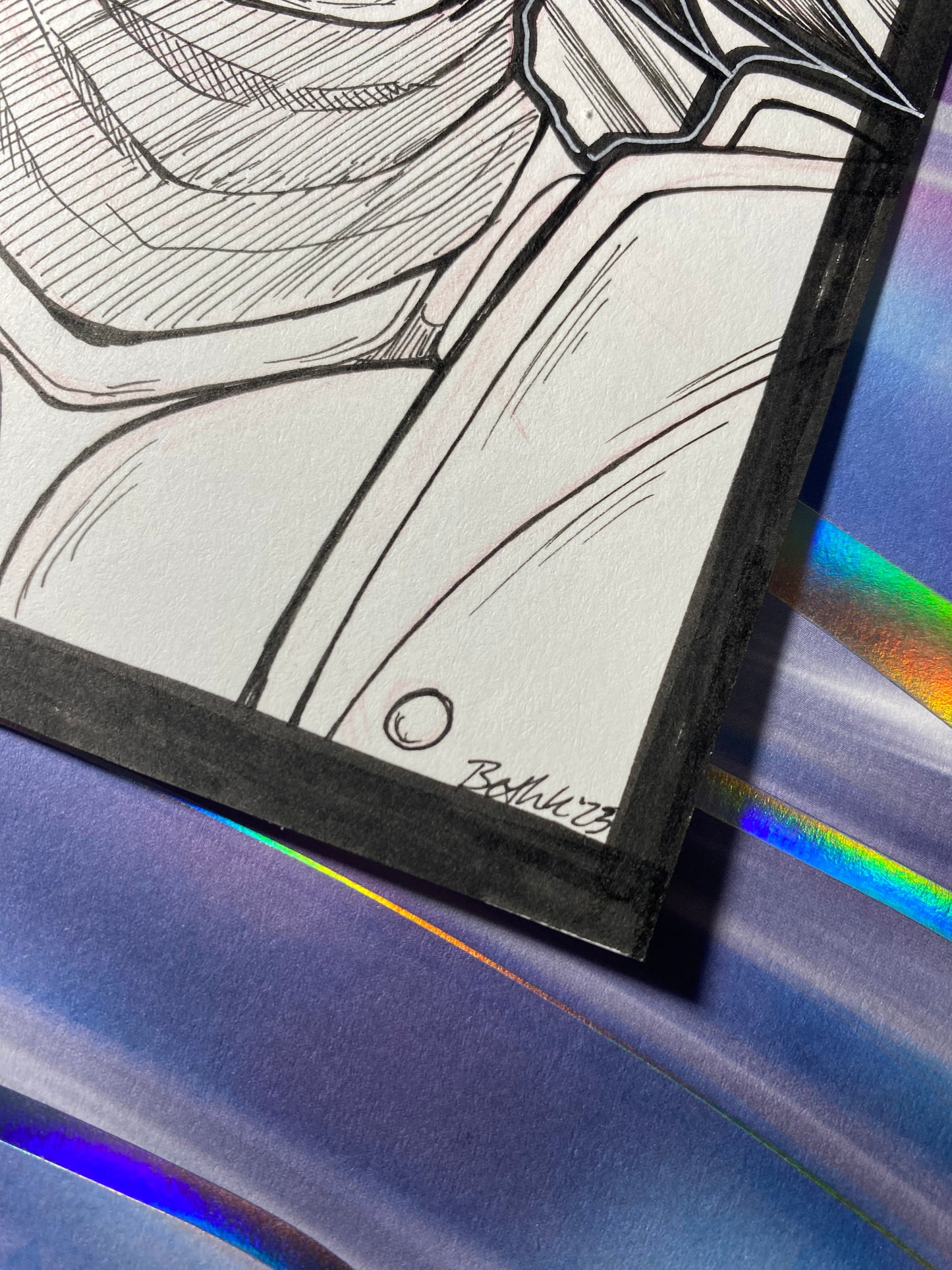 Dart, The Legend of Dragoon - 4.25x6.25” Original Traditional Fan Art Ink Drawing