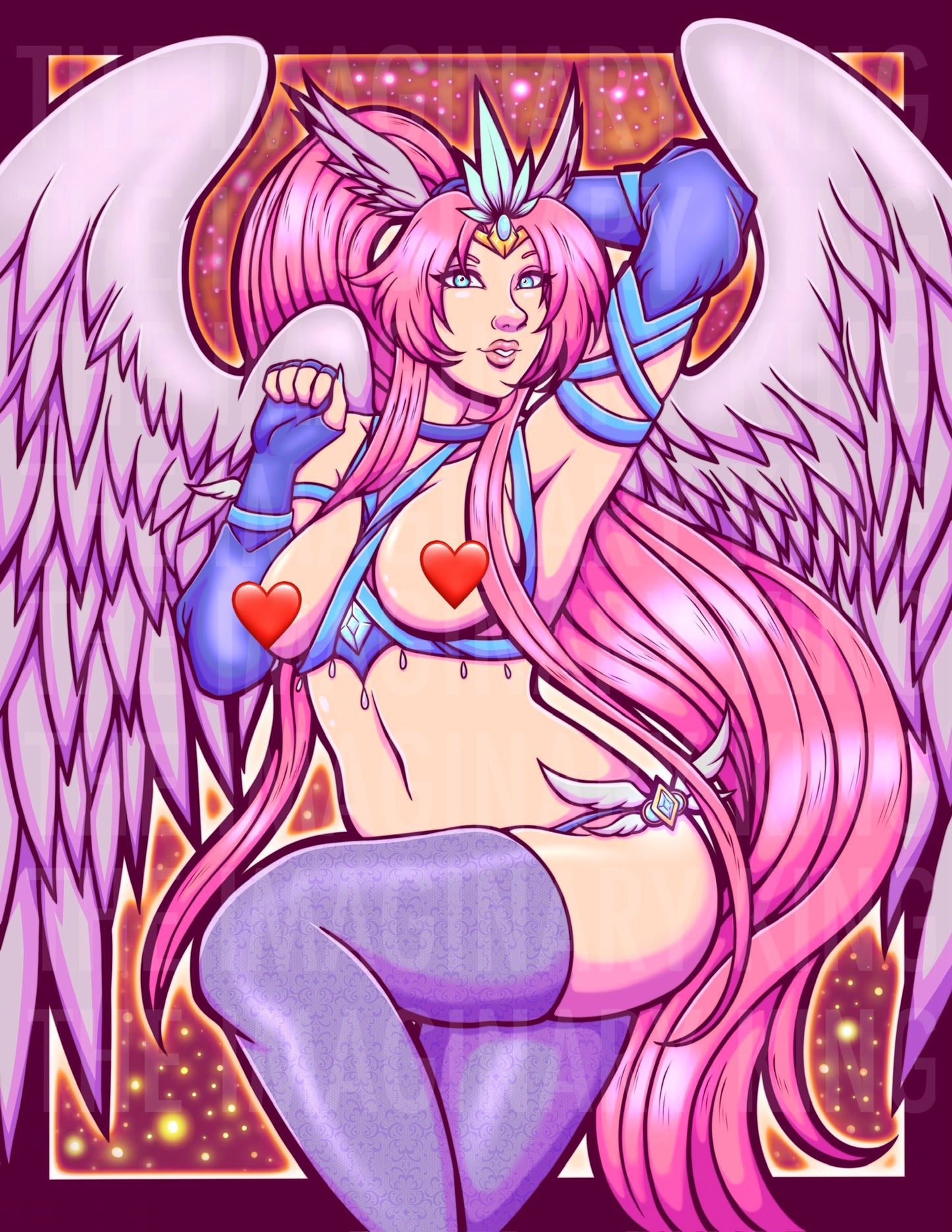 Angelic Guardians (Soft NSFW) - 8.5”x11” Prints