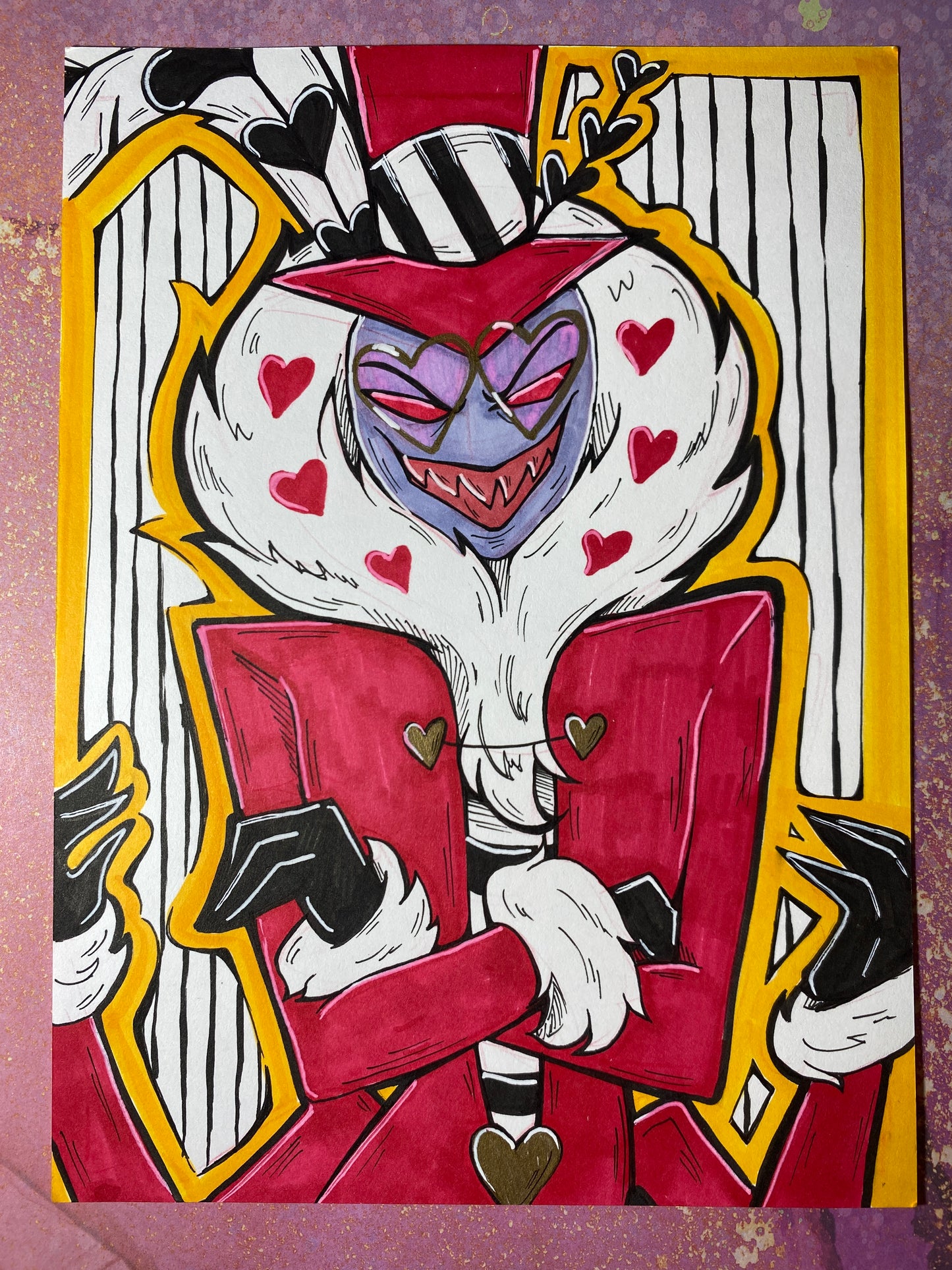 Hazbin VARIETY - Original Traditional Fan Art 5”x7”