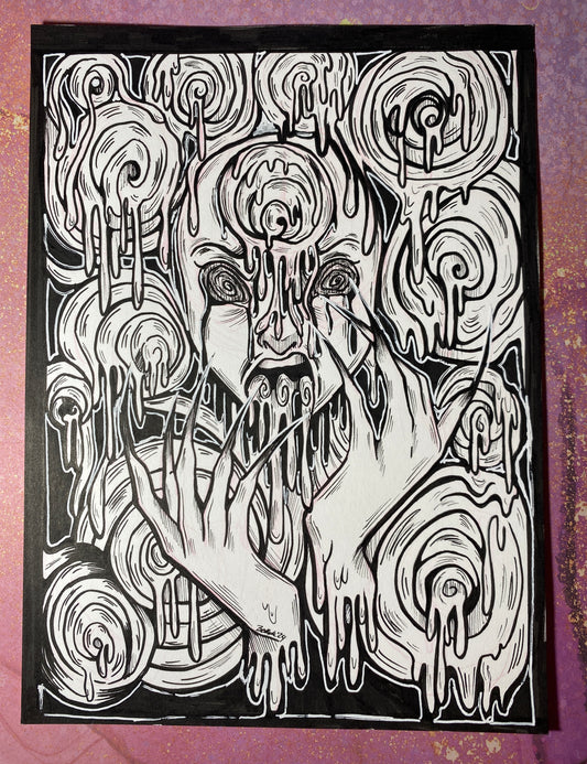 Consumed - 5”x7” Original Traditional Artwork