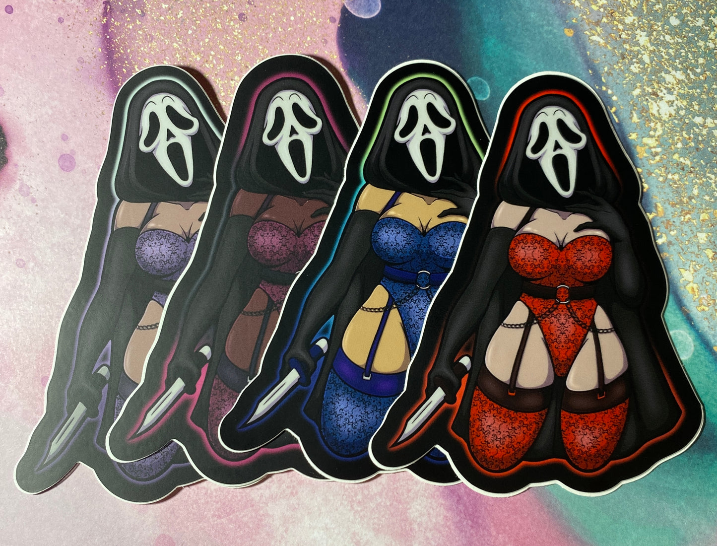 Ghostface Lingerie - 4” Fan Art Sticker