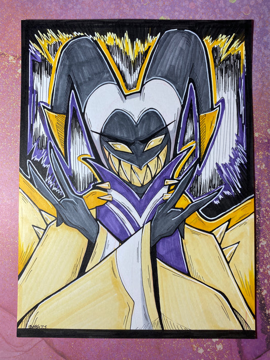 Hazbin VARIETY - Original Traditional Fan Art 5”x7”