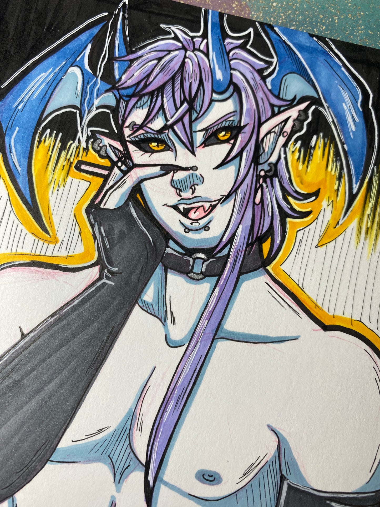 Olaron NSFW - 5”x7” Original Traditional Artwork