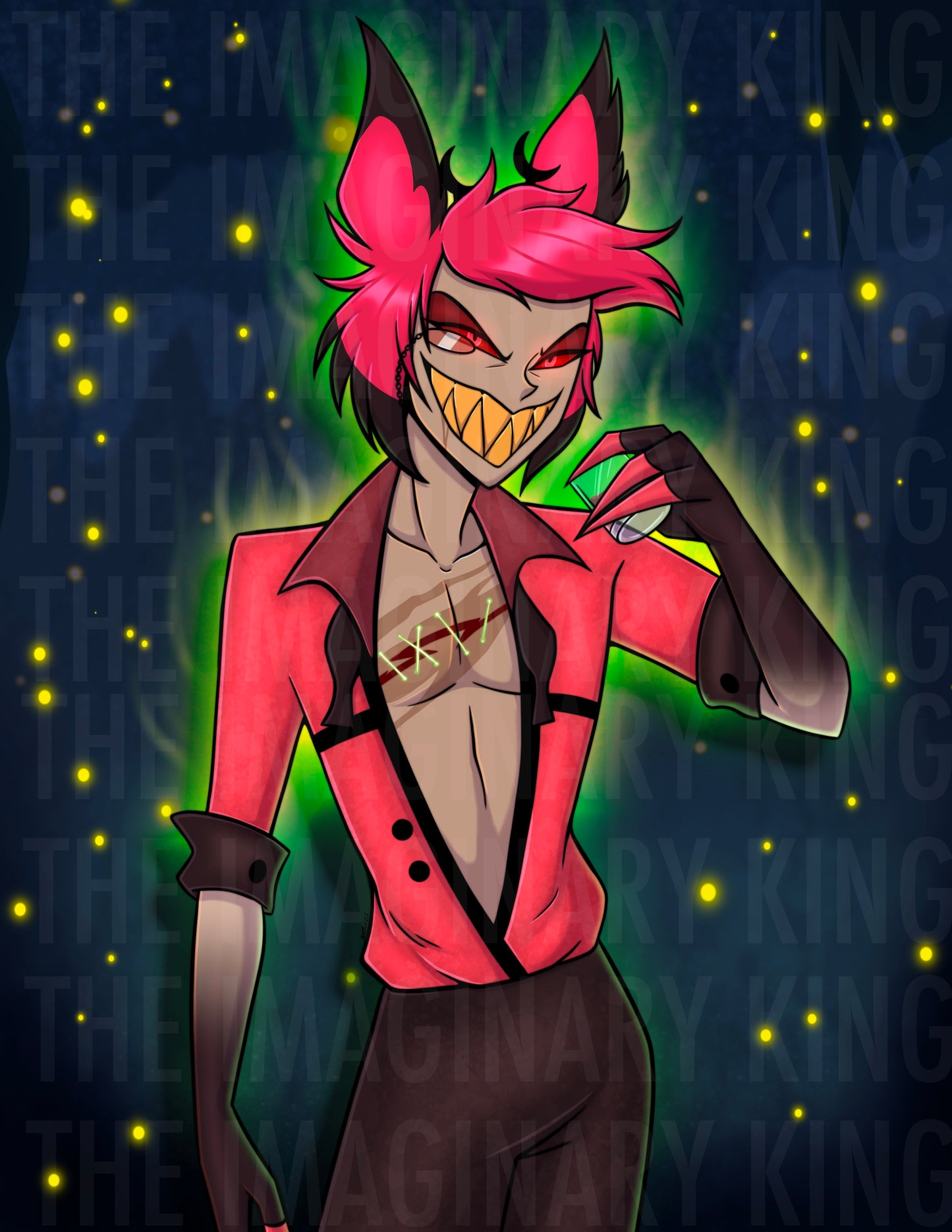 Alastor - Hazbin 8.5”x11” Fan Art Print