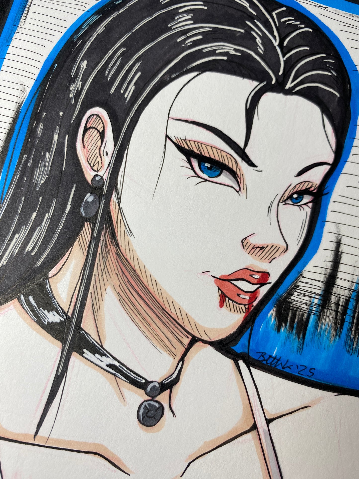 Jennifer - 5”x7” Horror Fan Art Original Artwork