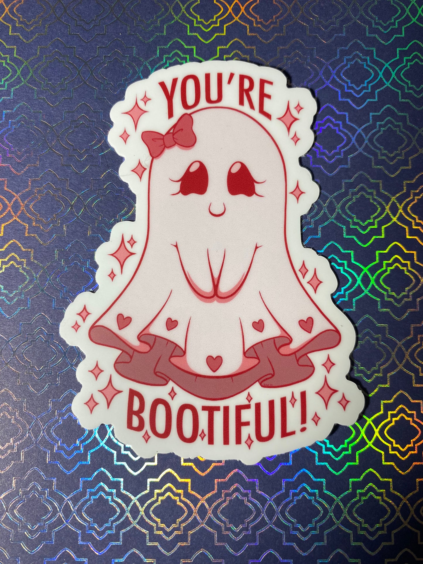 BOOTIFUL GHOST 4” ORIGINAL STICKER
