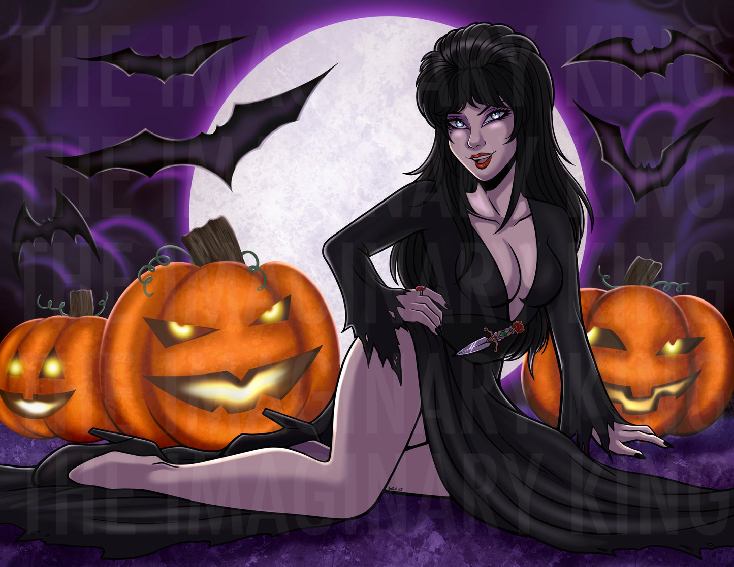 Elvira - 8.5”x11” Fan Art Print