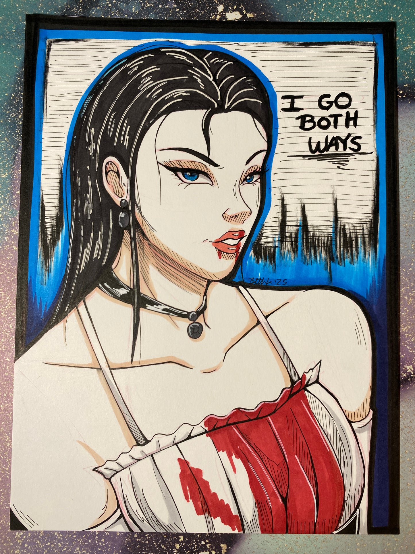 Jennifer - 5”x7” Horror Fan Art Original Artwork