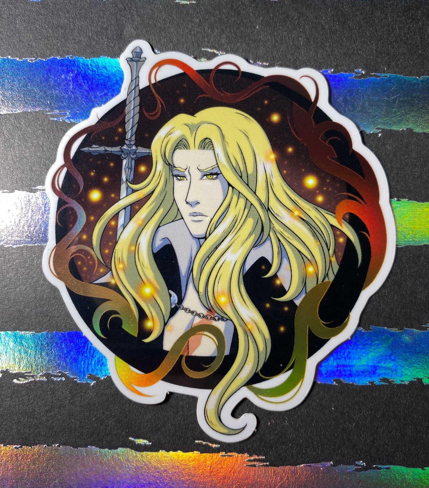 Alucard Castlevania - 3.5" Fan Art Vinyl Sticker