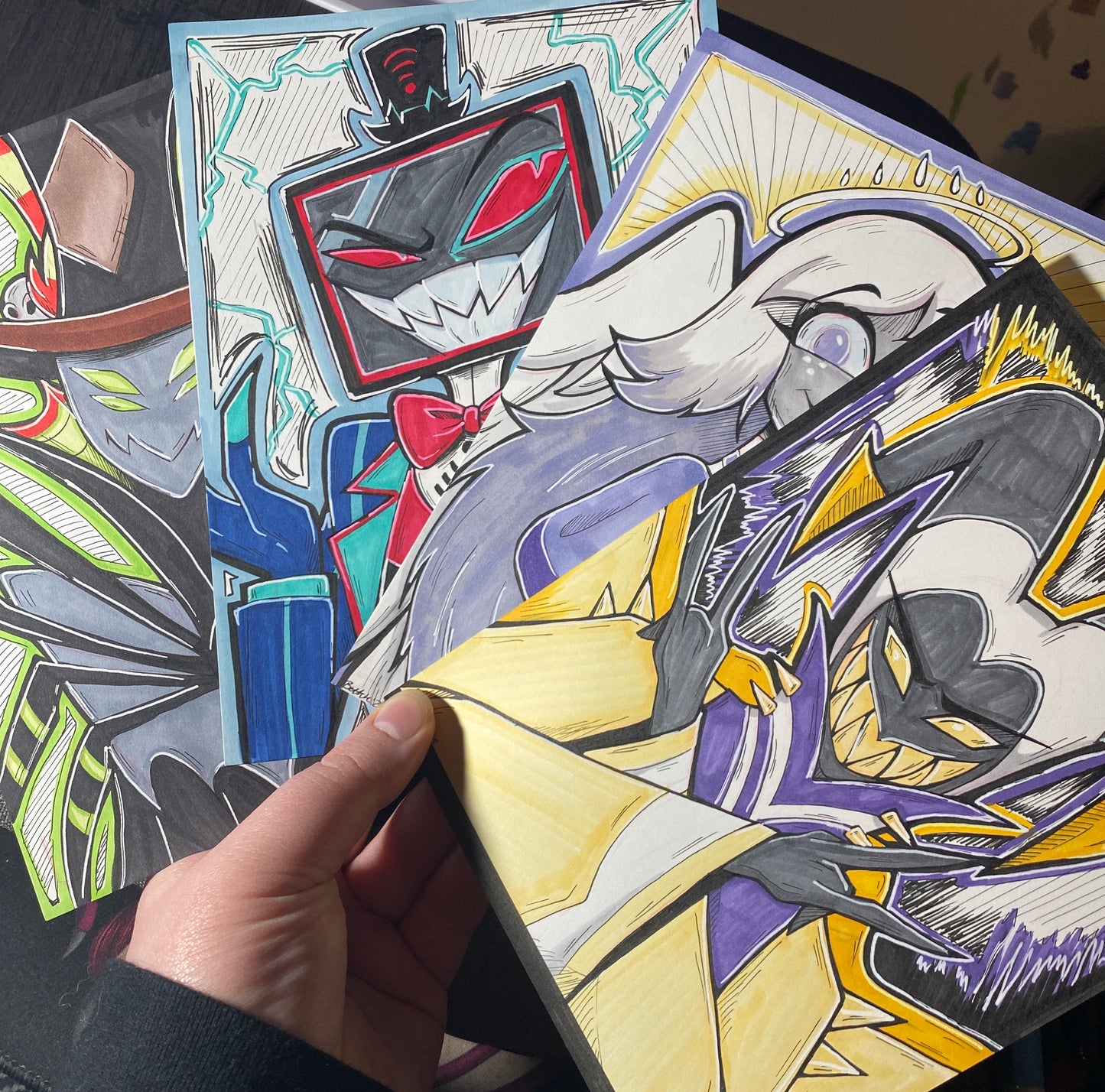 Hazbin VARIETY - Original Traditional Fan Art 5”x7”