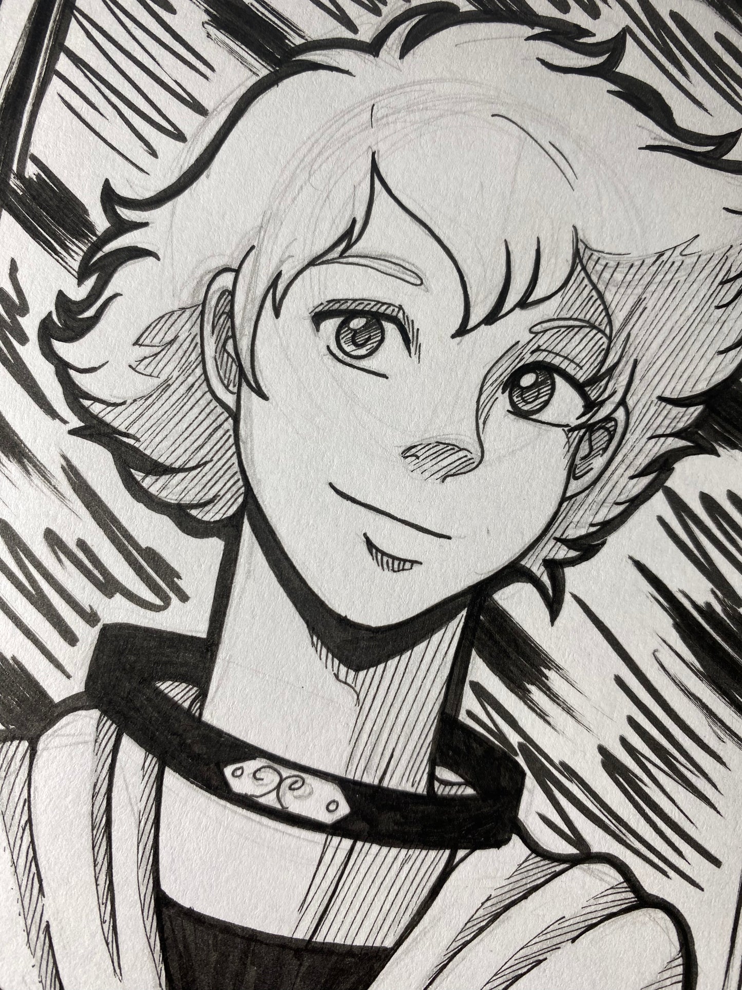 Hige - Wolf’s Rain 4”x6” Traditional Fan Art