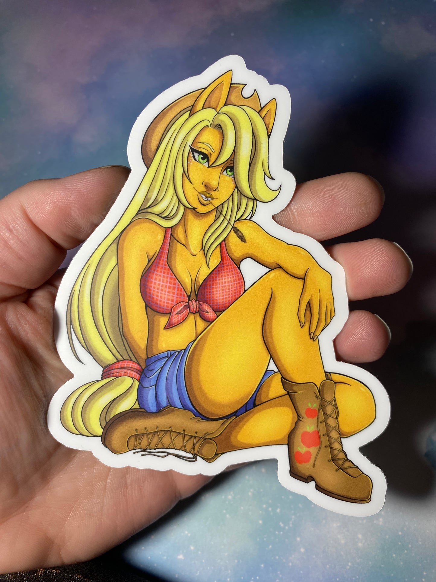 MLP Lingerie Pin-Up Fan Art 4.5” Vinyl Waterproof Stickers