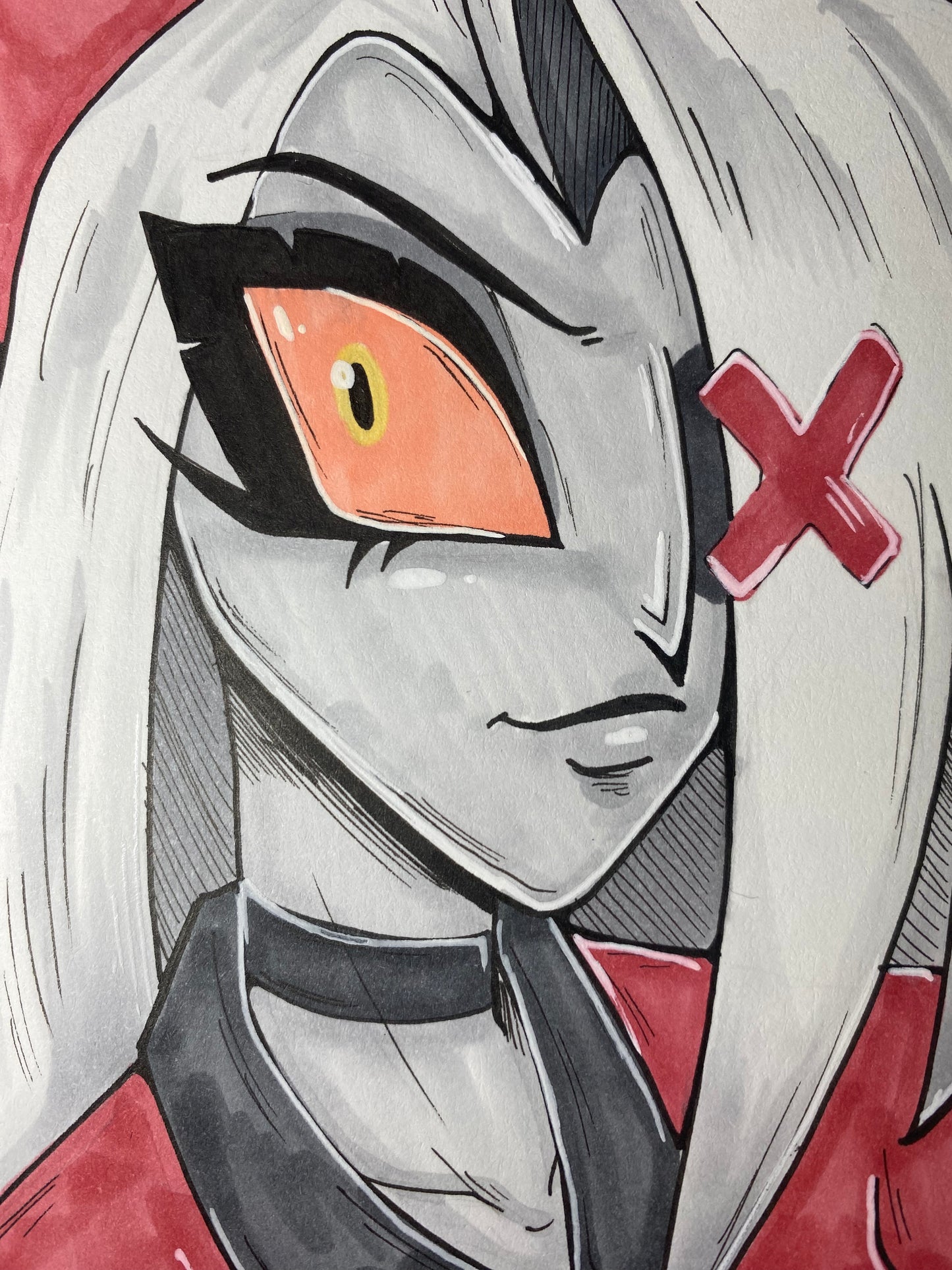 Vaggie - Hazbin Hotel 5.5”x7.5” Traditional Fan Art