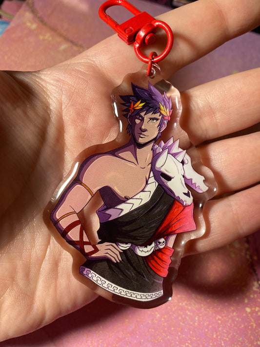 Zagreus - Hades 3” Epoxy Fan Art Keychain