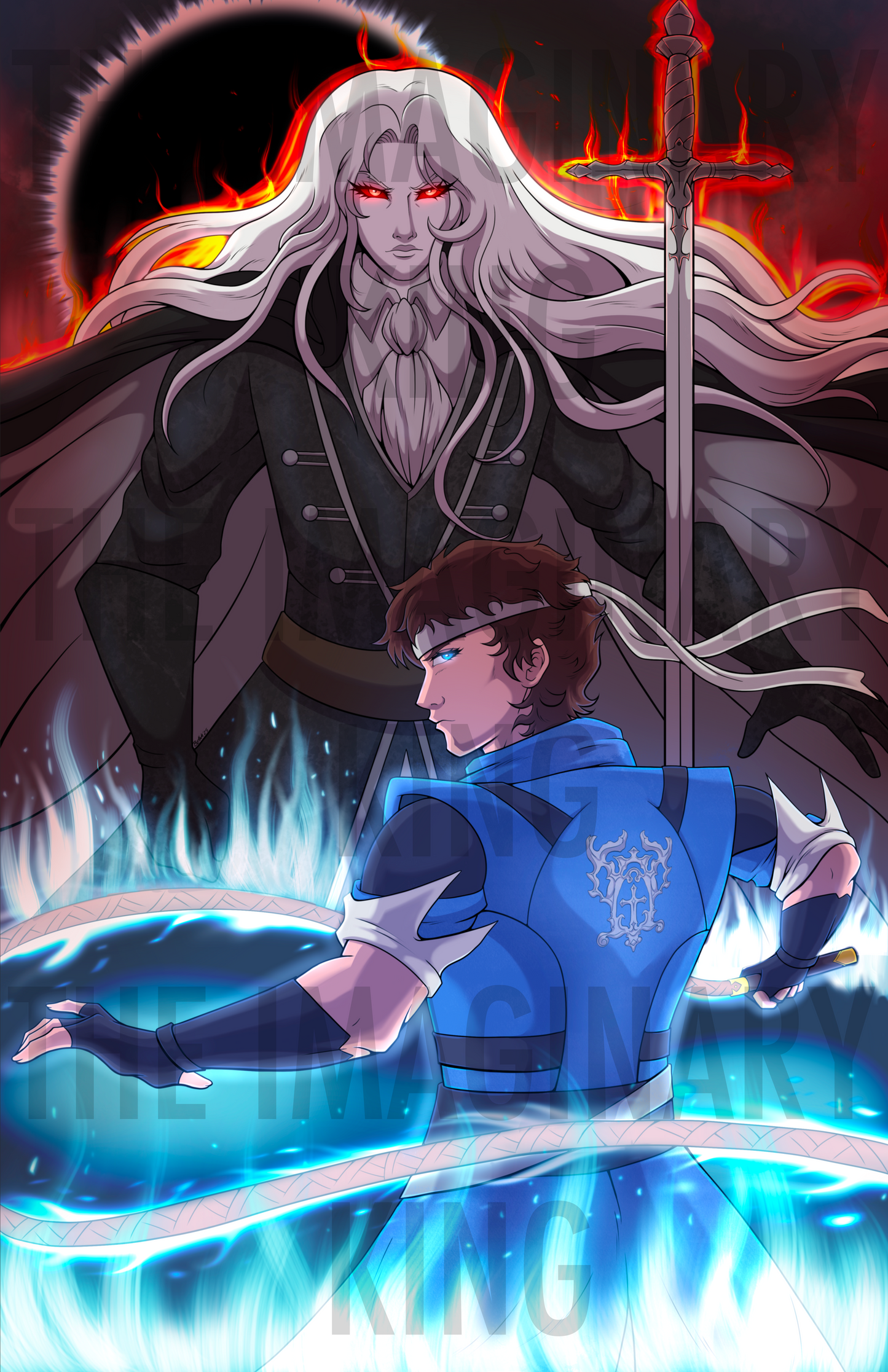 CV: Nocturne Alucard and Richter - Fan Art 11x17” Glossy Print