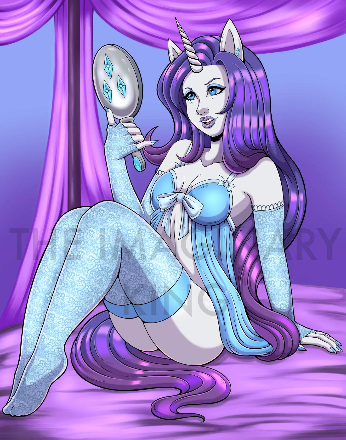 MLP Lingerie Pin-Up Fan Art 11”x14” Glossy Heavy Cardstock Prints