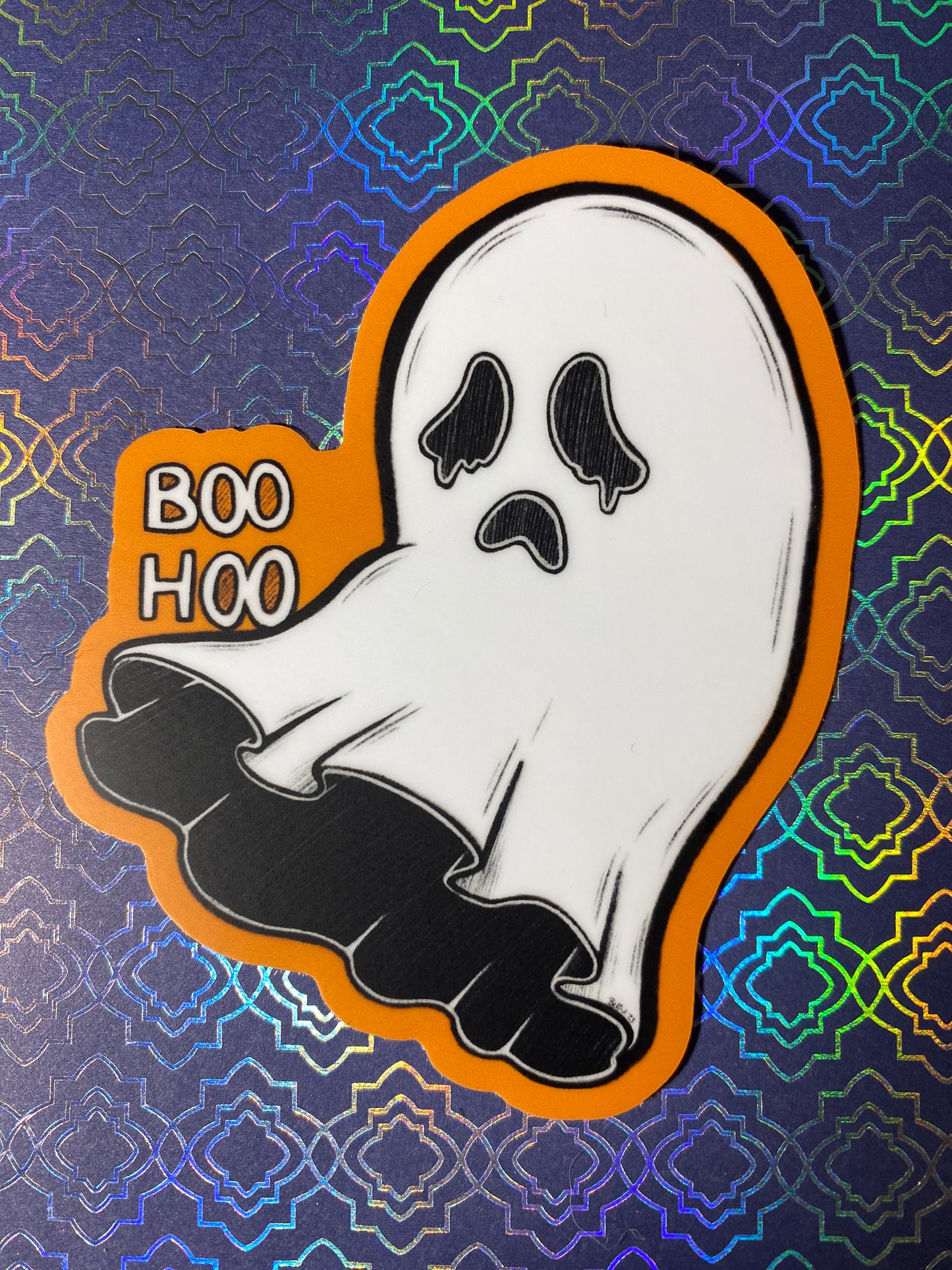 BOOHOO 3.5” ORIGINAL HALLOWEEN STICKER