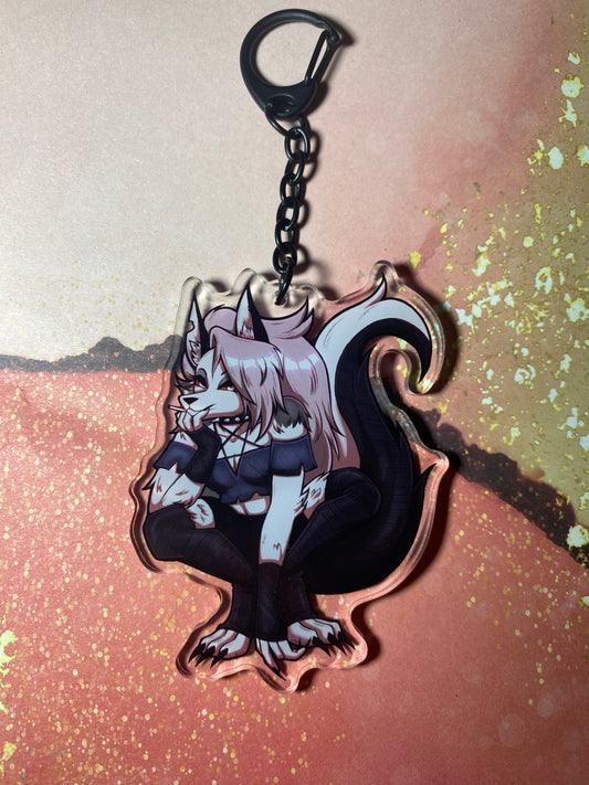 Loona Helluva 3" Fan Art Keychain