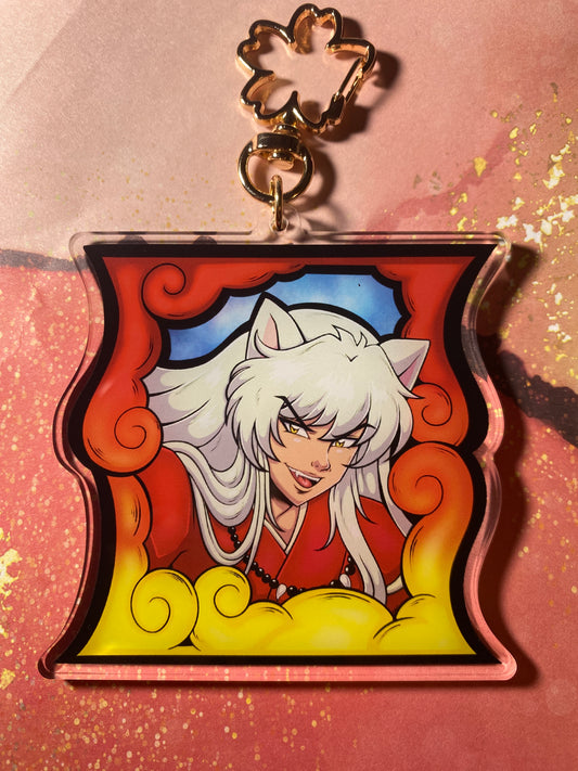 Dog Demon 3" Double Sided Fan Art Keychain