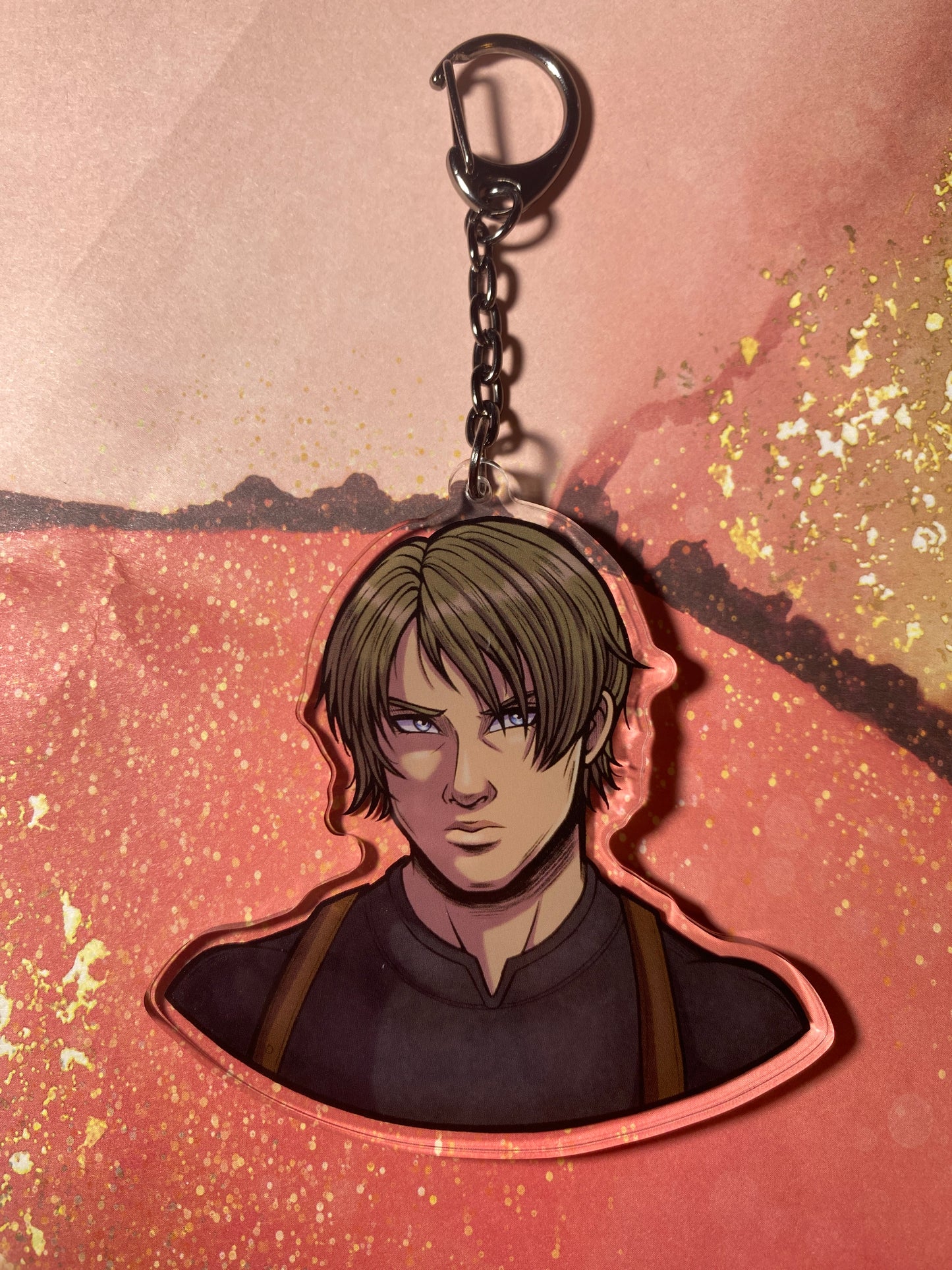 Leon RE 3" Fan Art Keychain