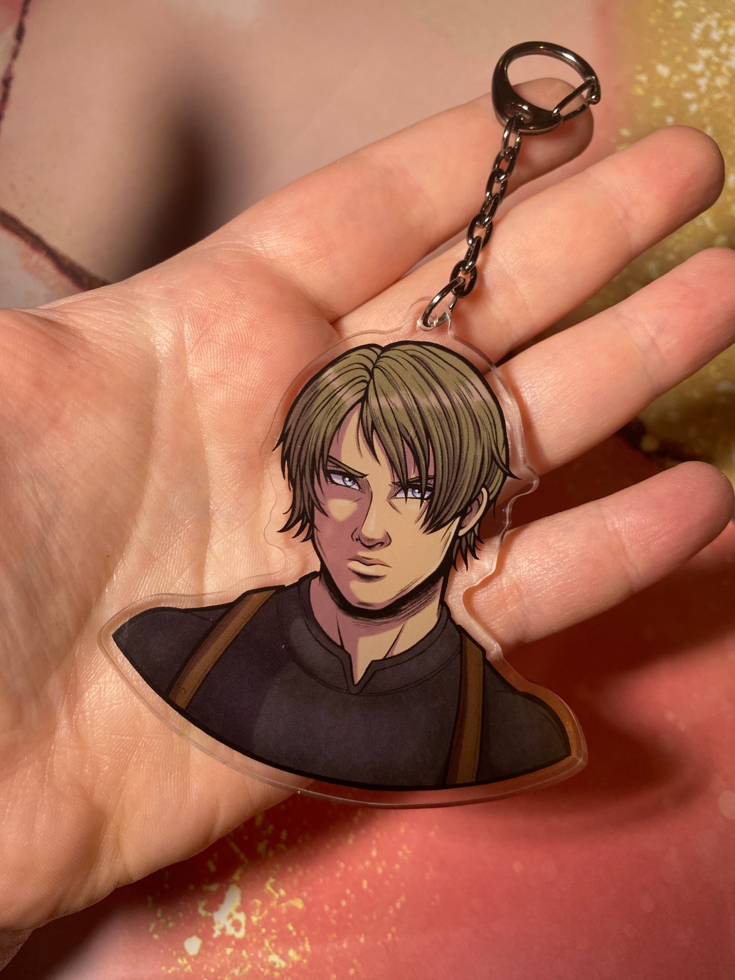 Leon RE 3" Fan Art Keychain