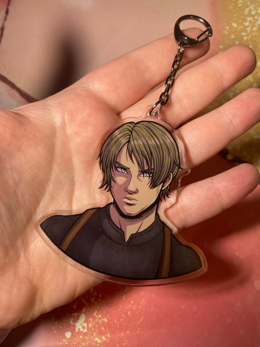 Leon RE 3" Fan Art Keychain