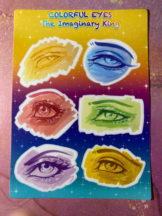 Colorful Eyes - Original Sticker Sheet