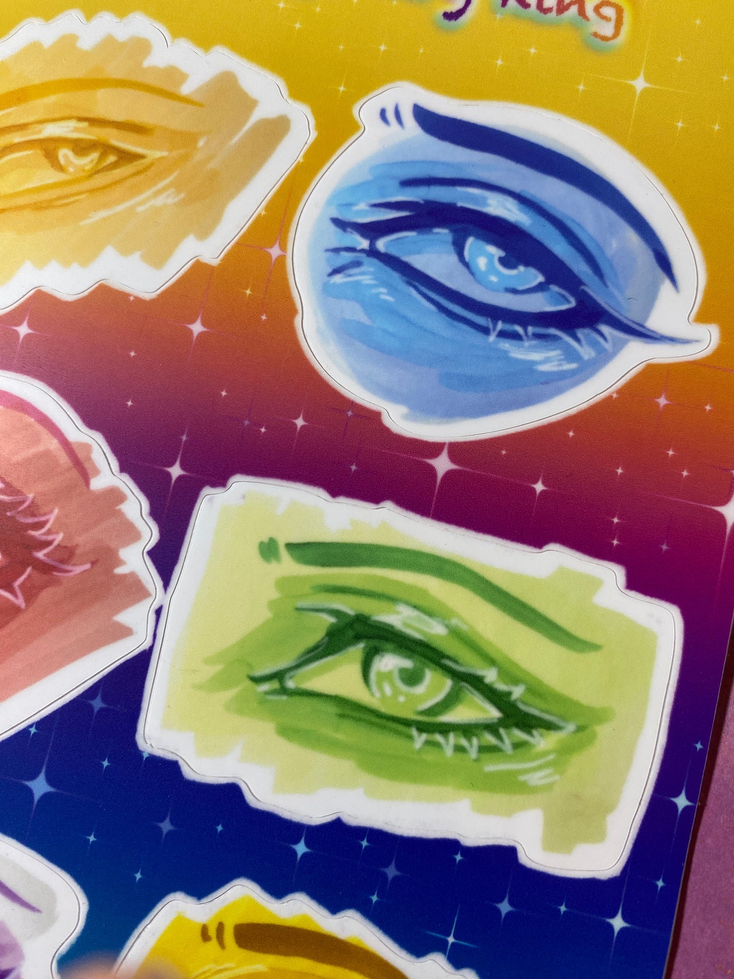Colorful Eyes - Original Sticker Sheet