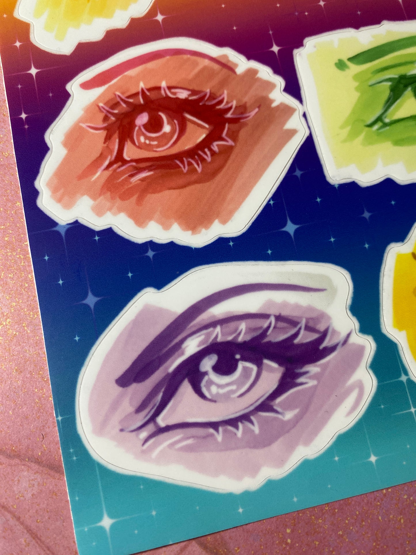 Colorful Eyes - Original Sticker Sheet
