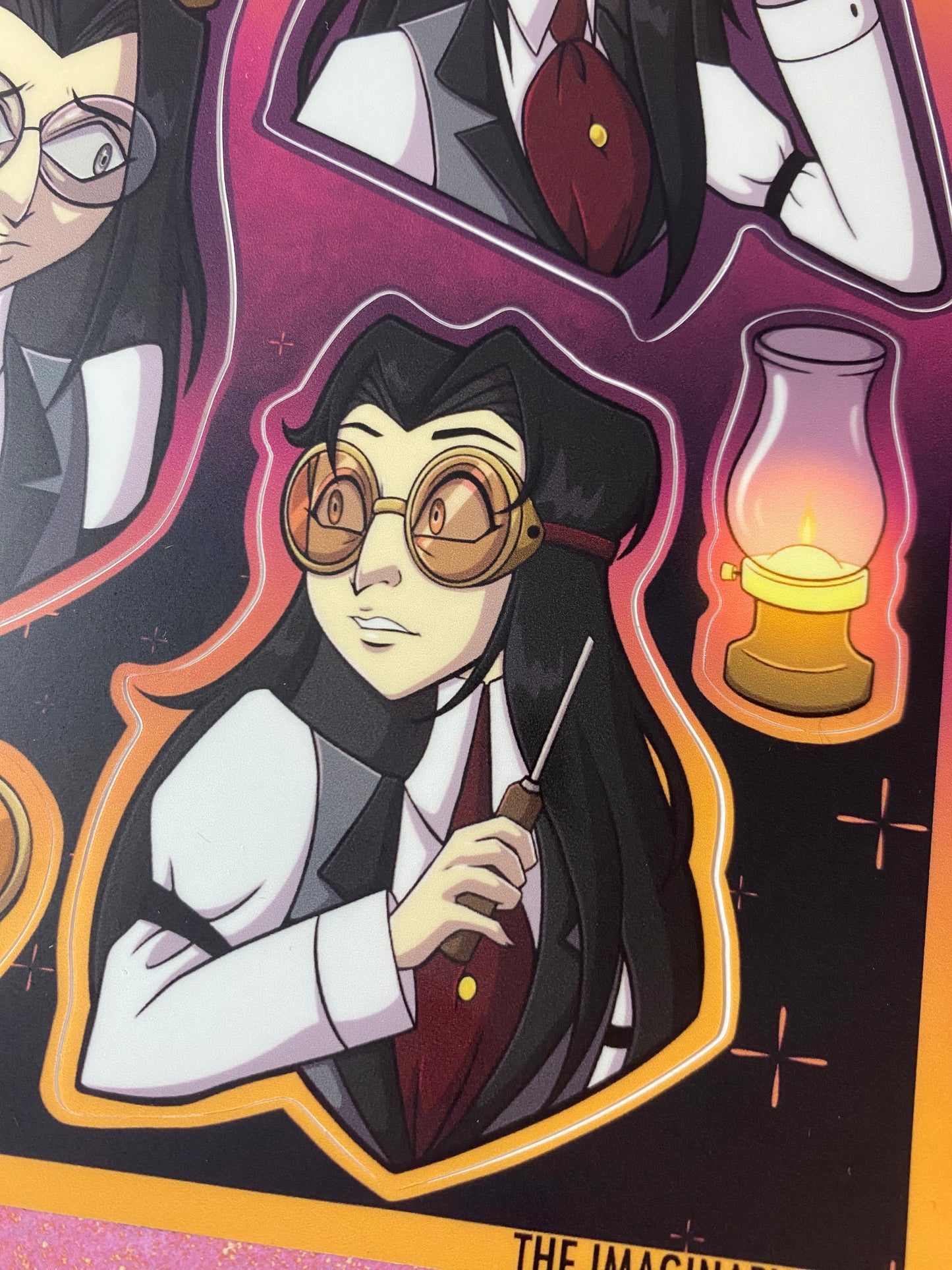 Human Hazbin Sticker Sheets - Pentious, Alastor, Vox