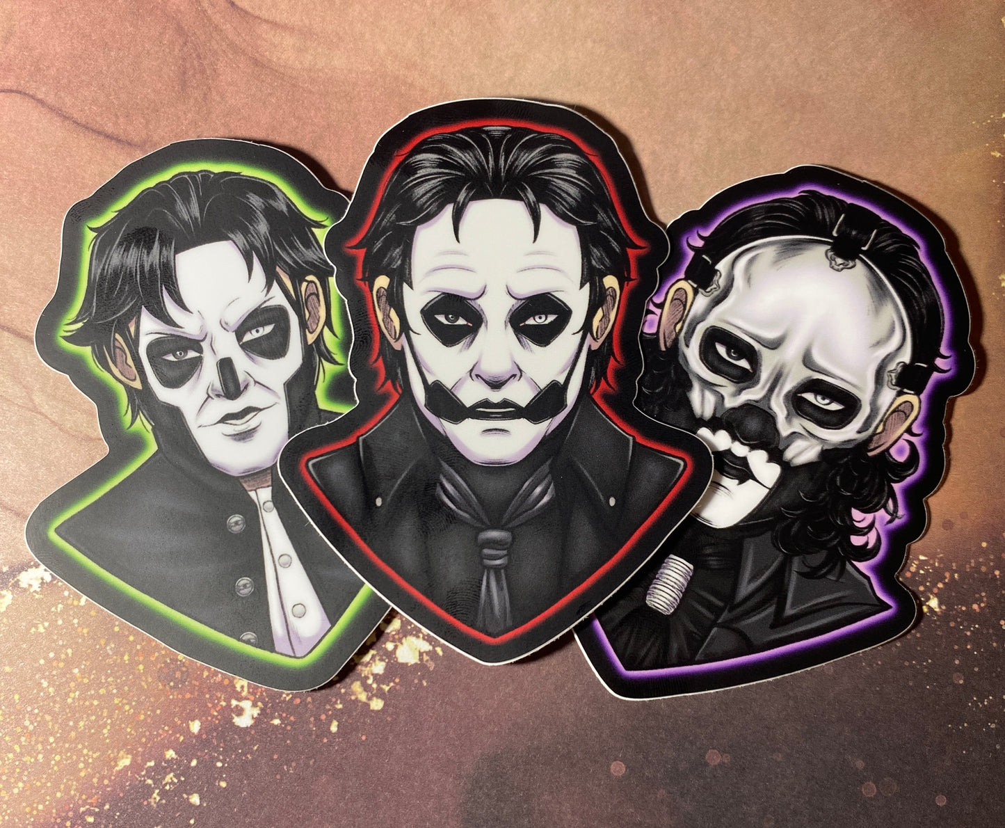 3.5" Fan Art Papa Stickers - Variety Matte Vinyl
