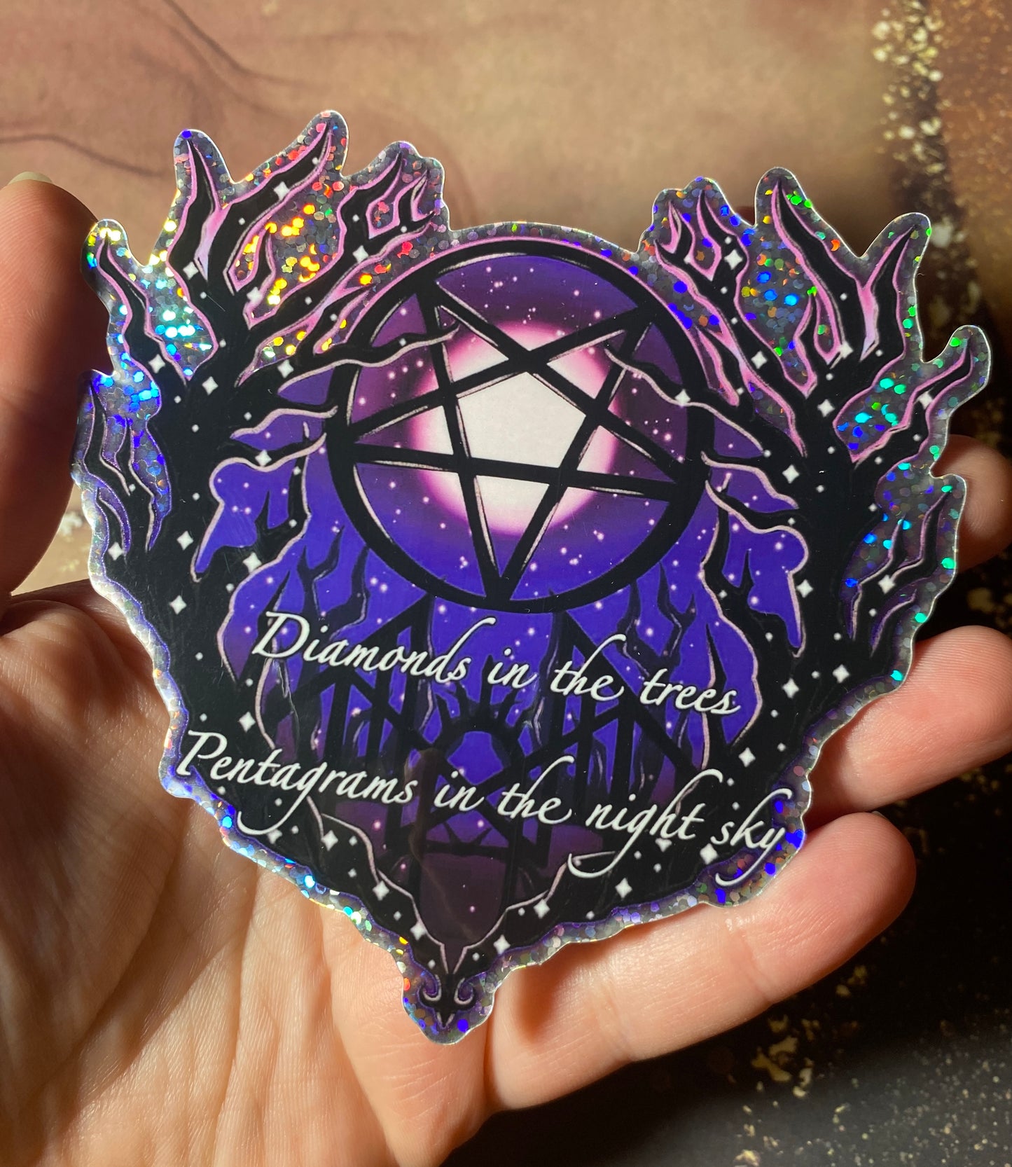 Ascensionism - ST Holographic + Glitter 4” Fan Art Sticker
