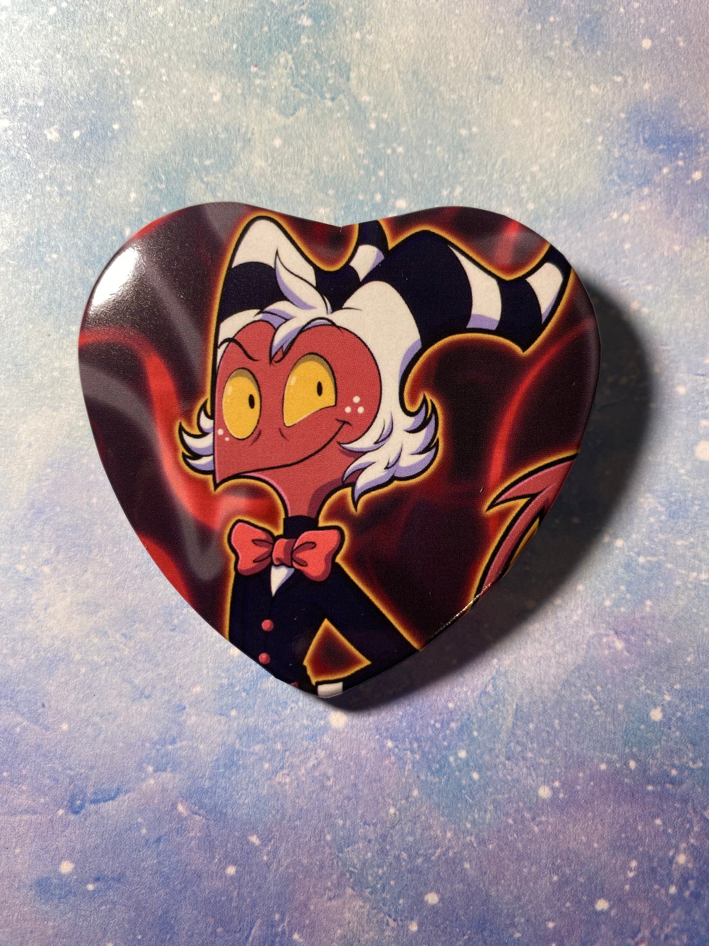 Helluva Boss 2” Heart Buttons DISCONTINUED