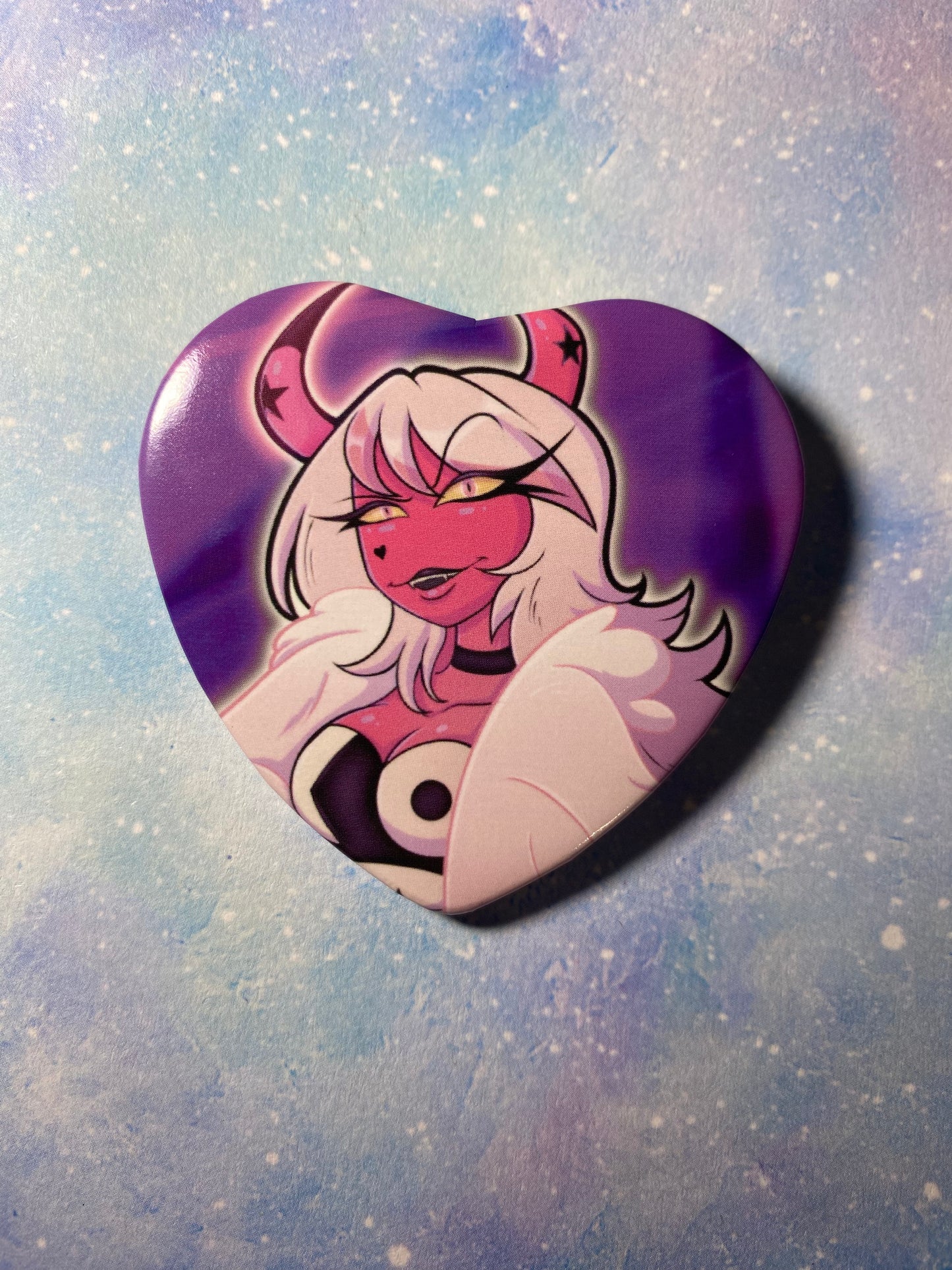 Helluva Boss 2” Heart Buttons DISCONTINUED