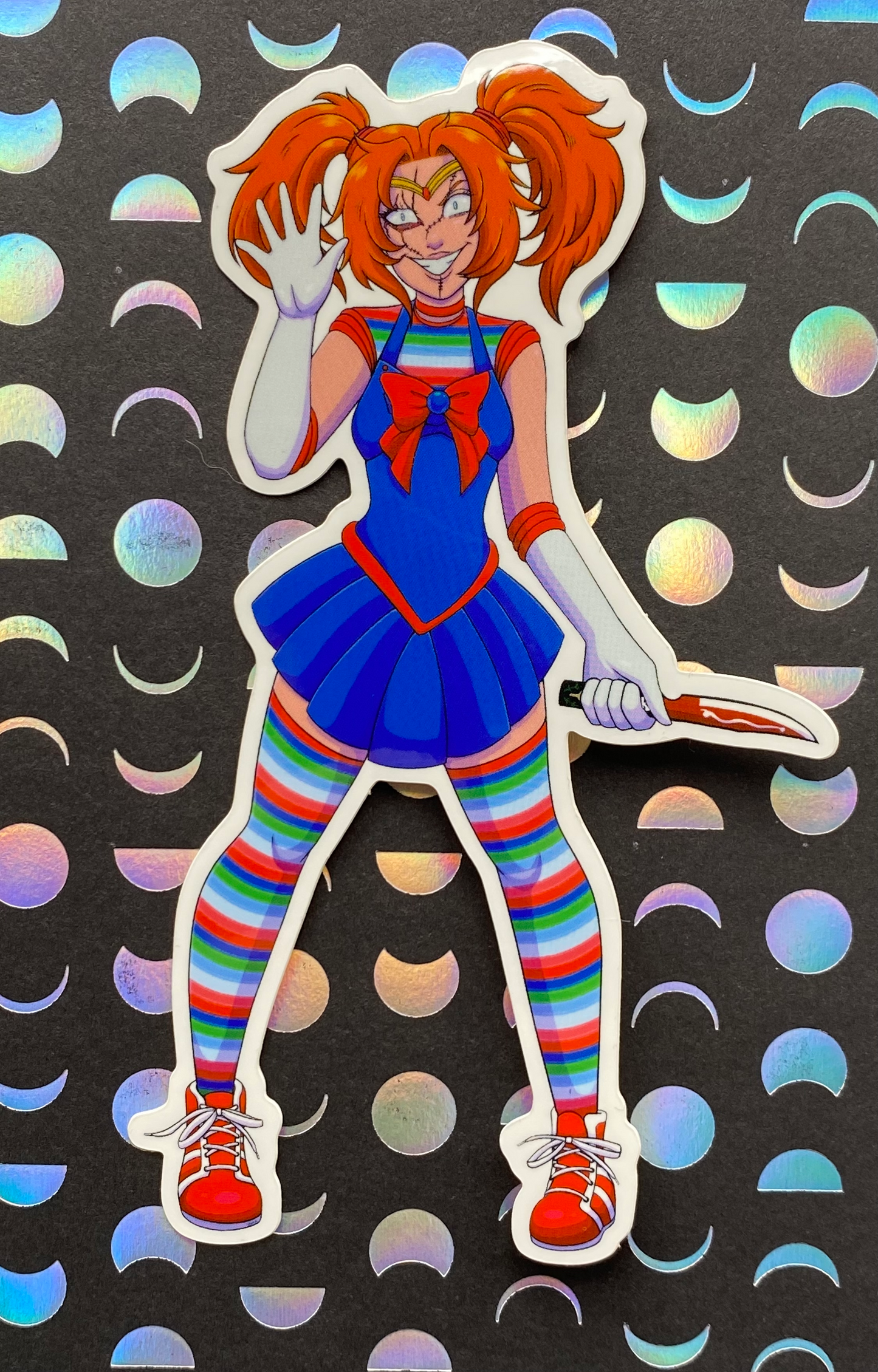 Spooky Scouts - Sailor Moon Horror Mash Up Vinyl 5” Stickers